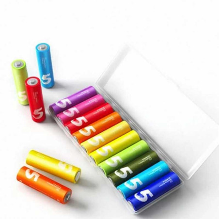 Piles Alcalines AA Xiaomi 10pcs Multi-Couleurs — Xiaomi Ecosystem · Smarty Paris 18e